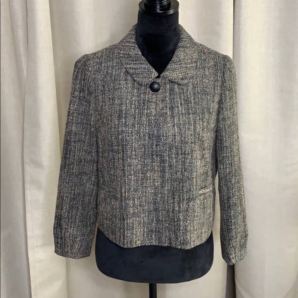 BANANA REPUBLIC tweed short blazer jacket